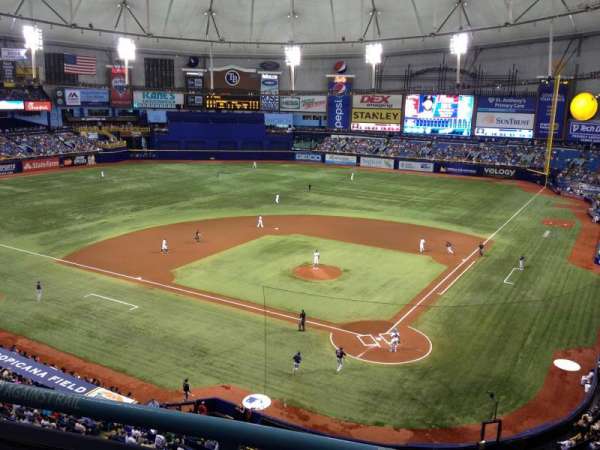 Tropicana Field, section: 303, row: B, seat: 3
