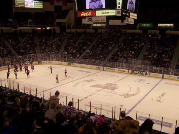 PeoplesBank Arena, section: 102, row: Y, seat: 5