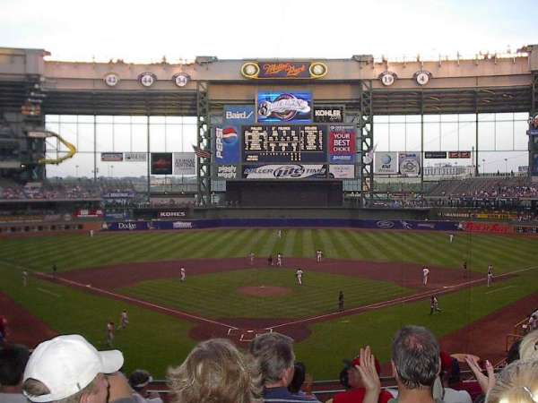 American Family Field, section: 218, row: 8, seat: 7