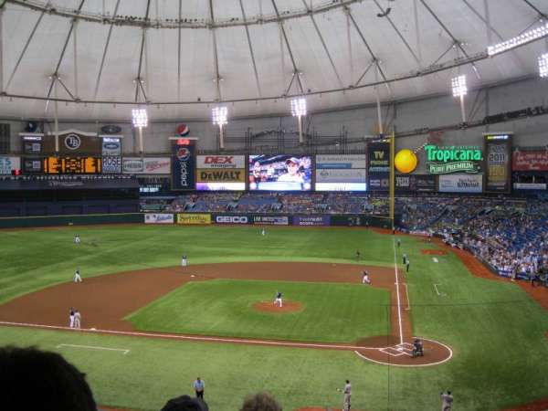 Tropicana Field, section: 207, row: D, seat: 13