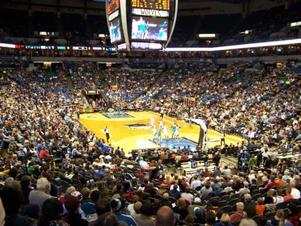 Target Center, section: 124, row: Q, seat: 18