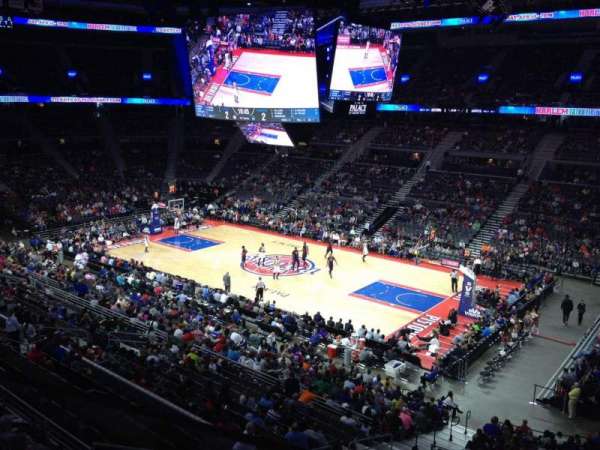 The Palace of Auburn Hills, section: 214, row: 1, seat: 4