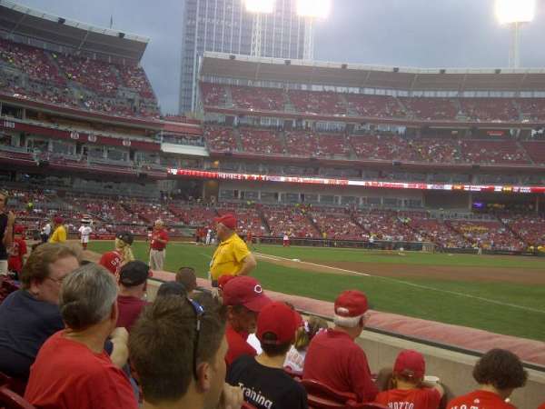 Great American Ball Park, section: 134, row: D, seat: 5