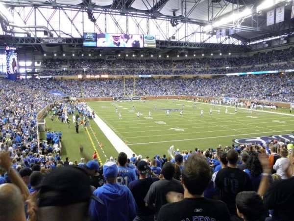 Ford Field, section: 114, row: 23, seat: 8