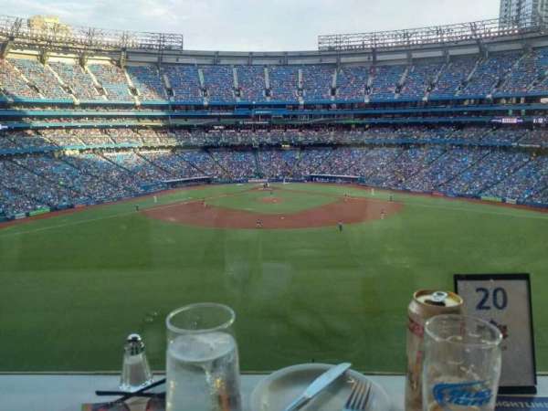 Rogers Centre, section: Sightlines Restaurant, row: D, seat: 17