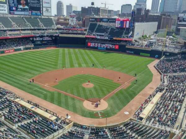Target Field, section: 316, row: 1, seat: 6
