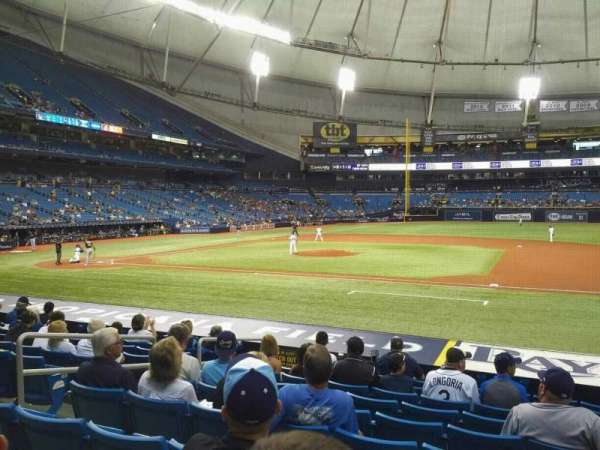 Tropicana Field, section: 118, row: U, seat: 7