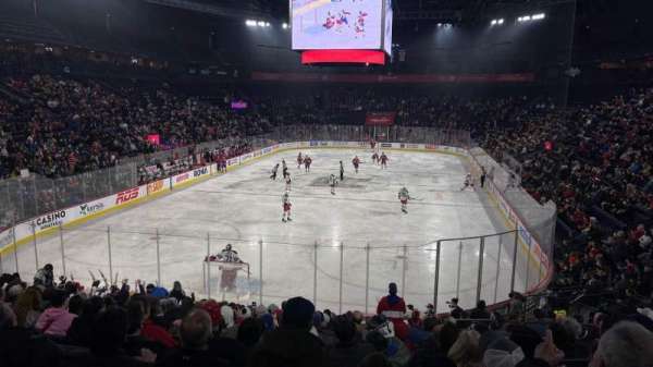 Place Bell, section: 113, row: S, seat: 3