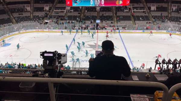 SAP Center, section: 215, row: 4, seat: 12