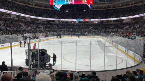 SAP Center, section: 121, row: 10, seat: 5