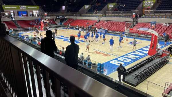Moody Coliseum, section: 210, row: 1, seat: 8