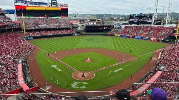 Great American Ball Park, section: 424, row: D, seat: 3