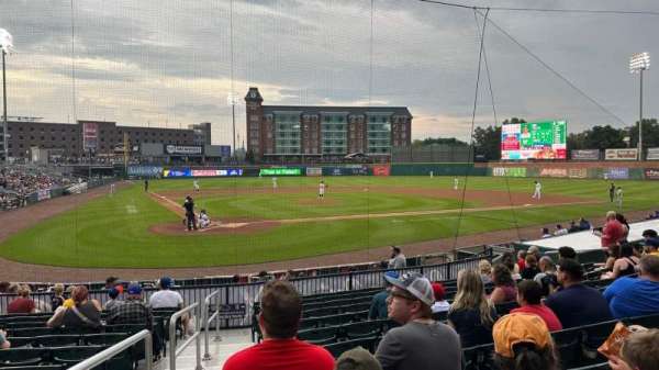 Delta Dental Stadium, section: 111, row: Q, seat: 23