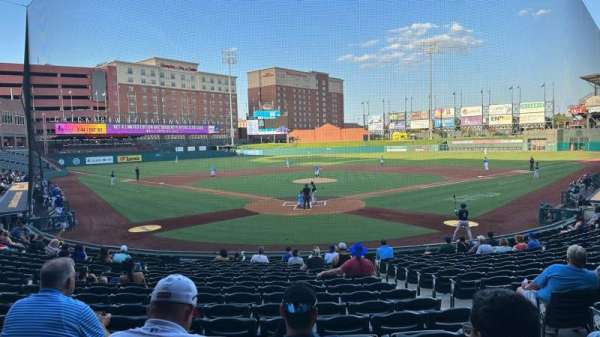 Chickasaw Bricktown Ballpark, section: 110, row: T, seat: 4