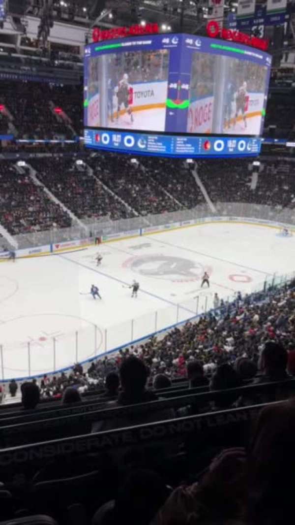 Rogers Arena, section: 327, row: 6, seat: 8