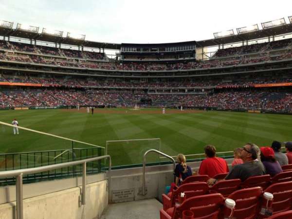 Nationals Park, section: 100, row: F, seat: 34