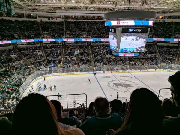 SAP Center, section: 202, row: 9, seat: 19