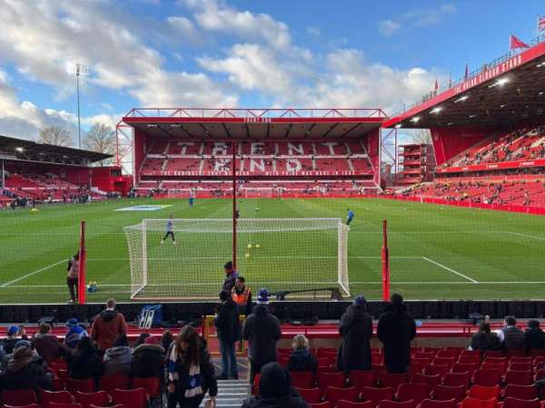 City Ground, section: X2, row: M, seat: 145