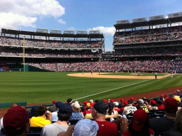 Nationals Park, section: 110, row: N, seat: 23