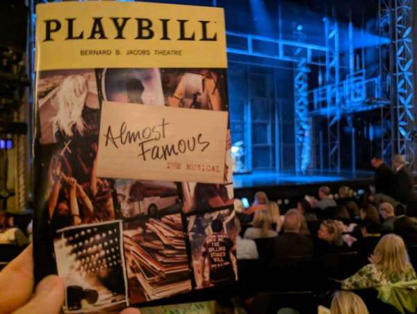 Bernard B. Jacobs Theatre, section: Orchestra C, row: H, seat: 117