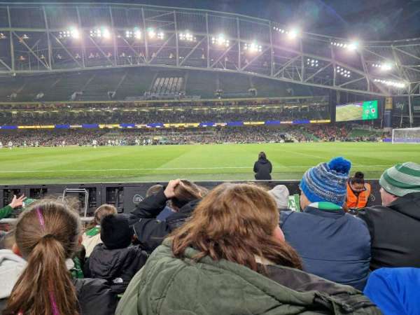 Aviva Stadium, section: 103, row: D, seat: 18