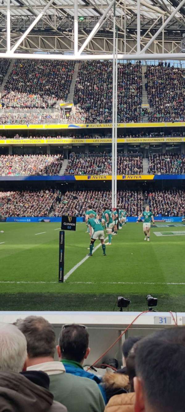Aviva Stadium, section: 121, row: F, seat: 17