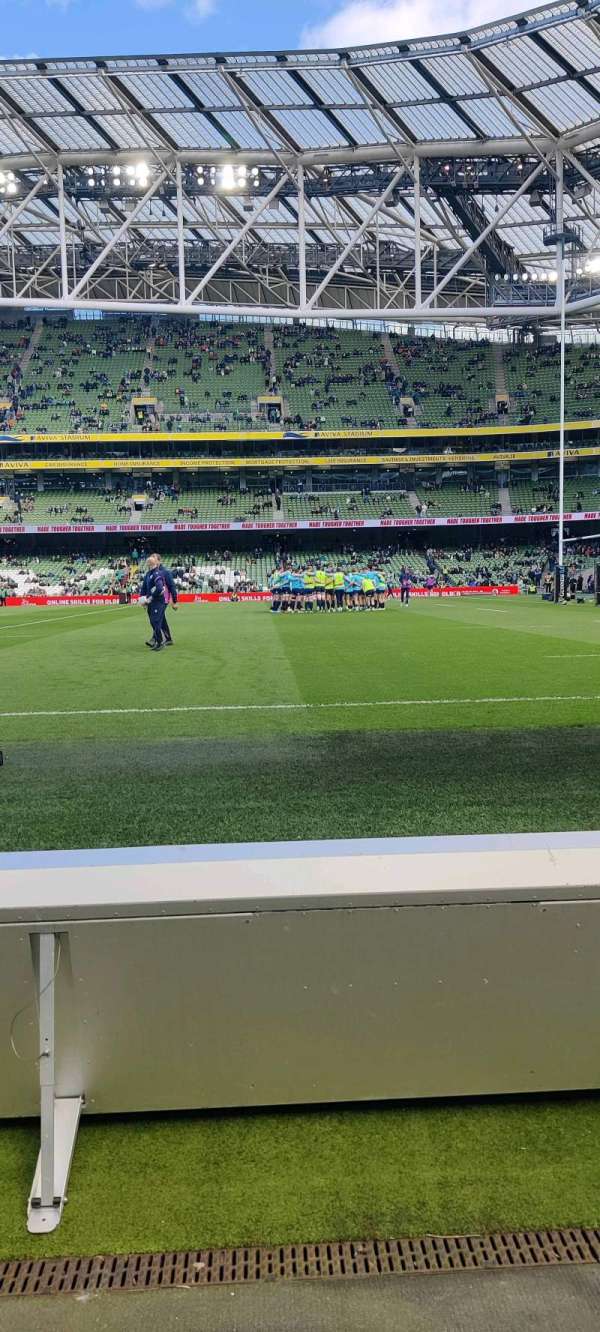 Aviva Stadium, section: 122, row: A, seat: 18