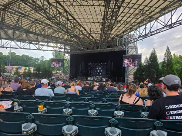 Ameris Bank Amphitheatre, section: 102, row: AA, seat: 4
