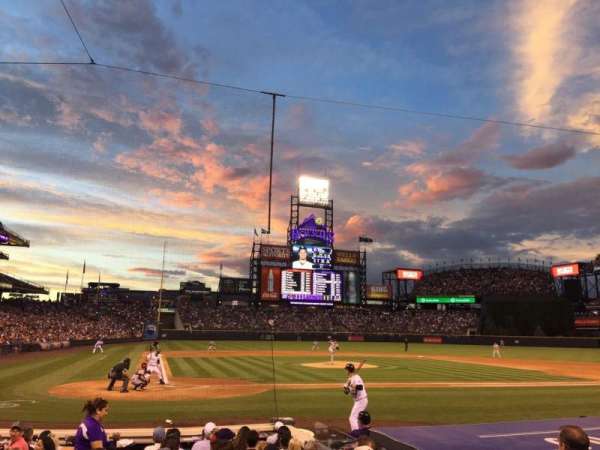 Coors Field, section: 126, row: 9, seat: 4