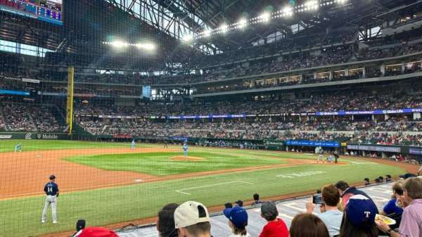Globe Life Field, section: 7, row: 6, seat: 3