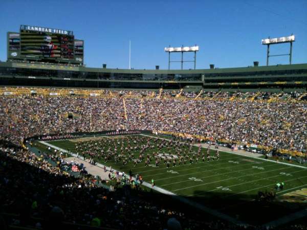 Lambeau Field, section: 340, row: 4, seat: 21