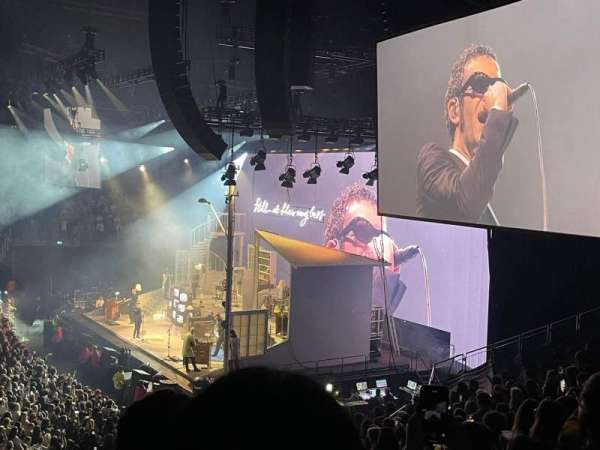The O2, London, section: 112, row: Y, seat: 397