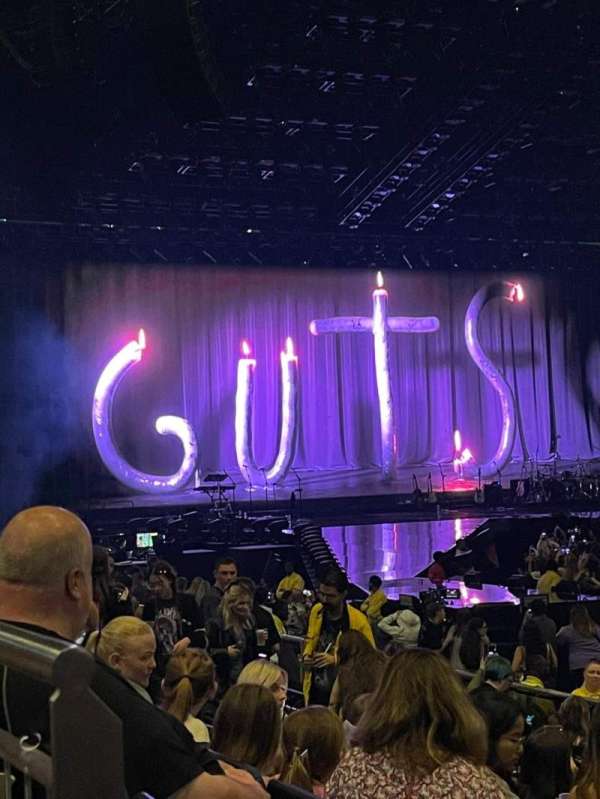 The O2, London, section: 102, row: H, seat: 70
