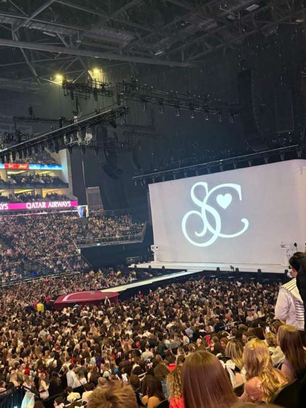 The O2, London, section: 111, row: T, seat: 329