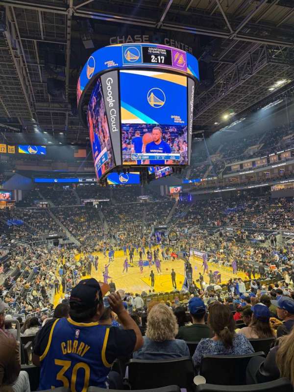 Chase Center, section: 110, row: 18, seat: 19