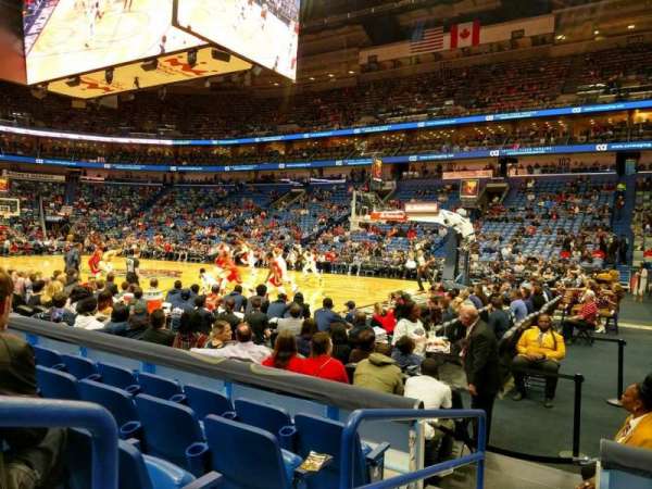 Smoothie King Center, section: 110, row: 8, seat: 5