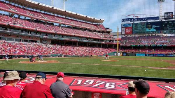 Great American Ball Park, section: 130, row: J, seat: 14