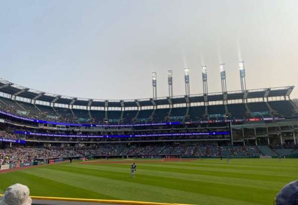 Progressive Field, section: 109, row: C, seat: 17