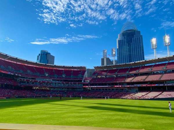 Great American Ball Park, section: 144, row: A, seat: 6