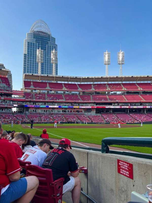 Great American Ball Park, section: 136, row: F, seat: 20