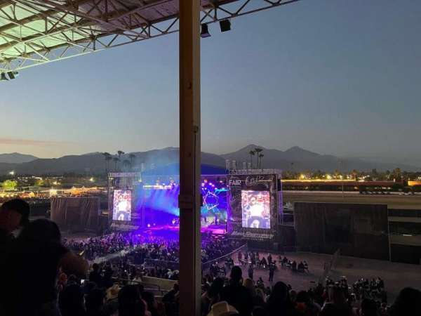The Grandstand at the LA County Fair, section: D, row: 16, seat: 12