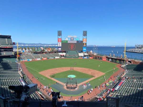 Oracle Park, section: VB315, row: D, seat: 9
