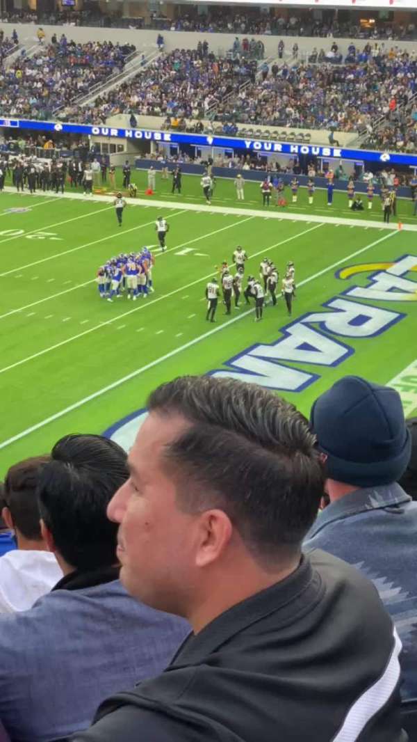 SoFi stadium, section: 202, row: 10, seat: 19