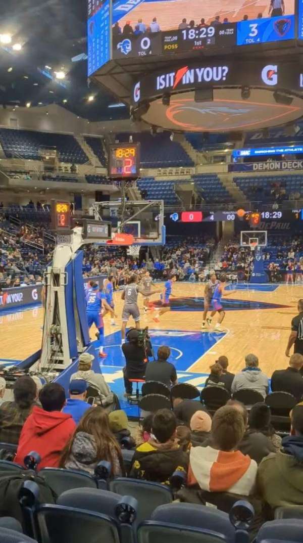 Wintrust Arena, section: 102, row: B, seat: 1
