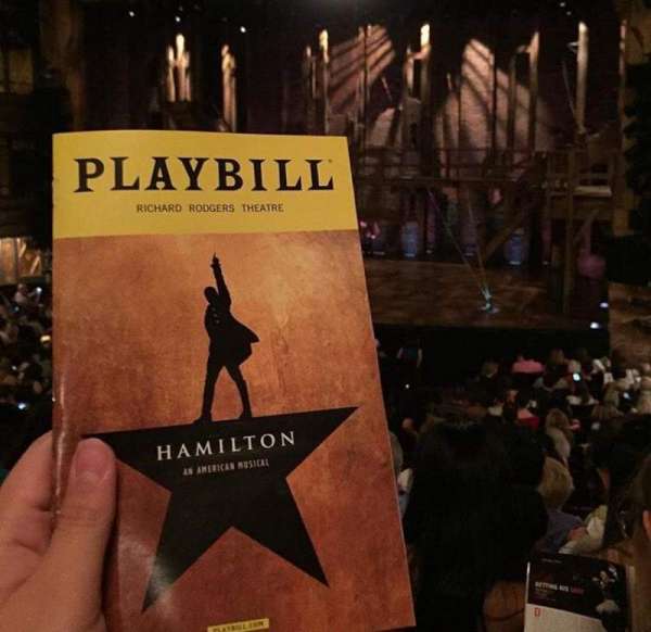 Richard Rodgers Theatre, section: Orchestra R, row: R, seat: 12