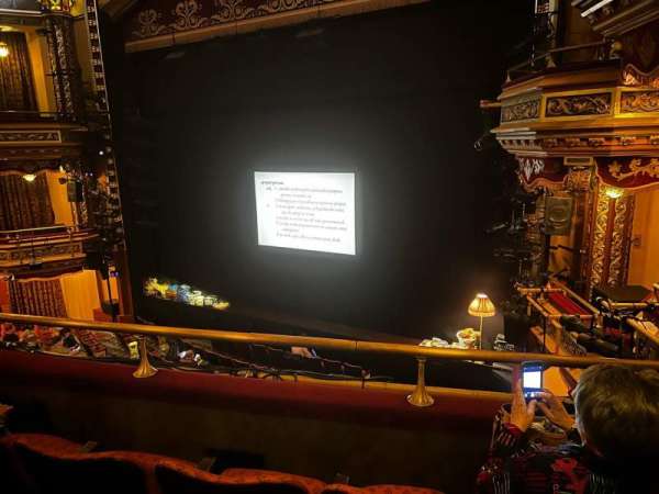 Belasco Theatre, section: Mezzanine R, row: C, seat: 14