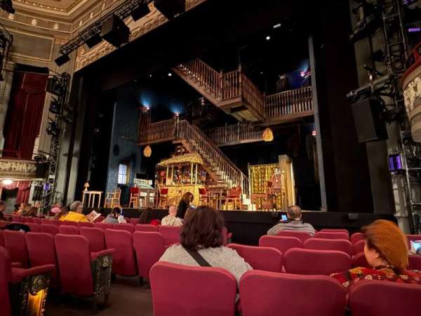 Broadhurst Theatre, section: Orchestra R, row: F, seat: 6