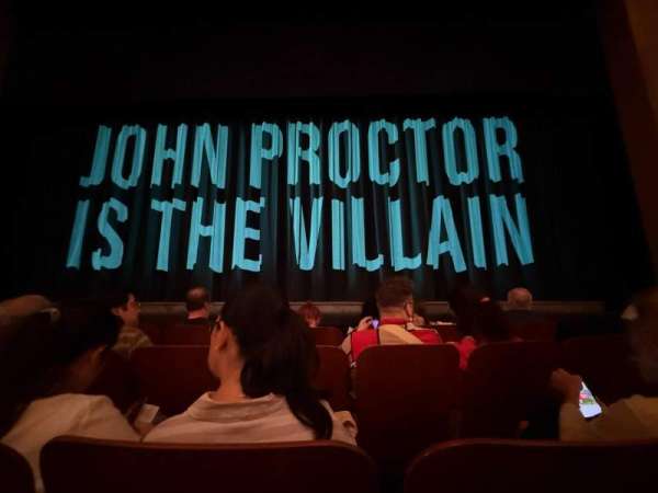 Booth Theatre, section: Orchestra C, row: B, seat: 108
