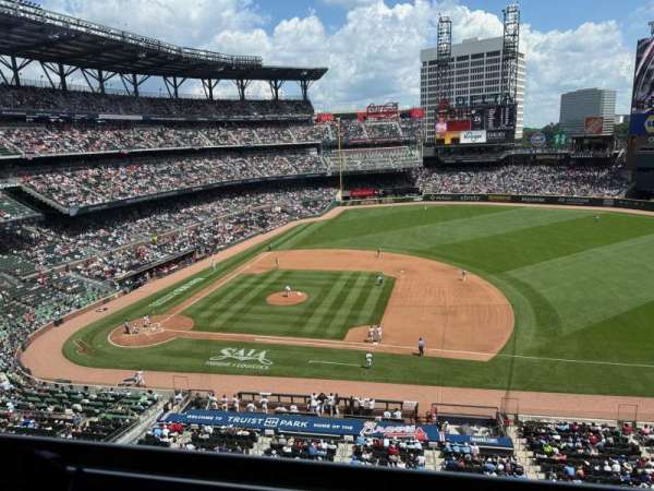 Truist Park, section: 318, row: 1, seat: 13