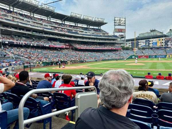 Nationals Park, section: 129, row: K, seat: 17